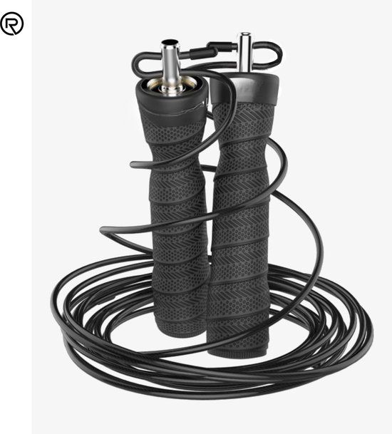 REGENTECH® Regentech ® Professioneel Springtouw - Verstelbaar - Speedrope - Jump Rope - Zwart