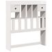 VidaXL Hoofdeind & Voeteind Wit Grenenhout 75 cm
