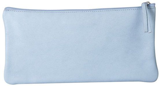 Clairefontaine 410165C Lamsleren etui, plat, 11 x 22 cm, hemelsblauw