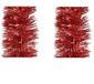 Decoris Kaemingk B.V. Kerstboomslingers - 2 stuks - Rood - Folie - 270 x 10 cm