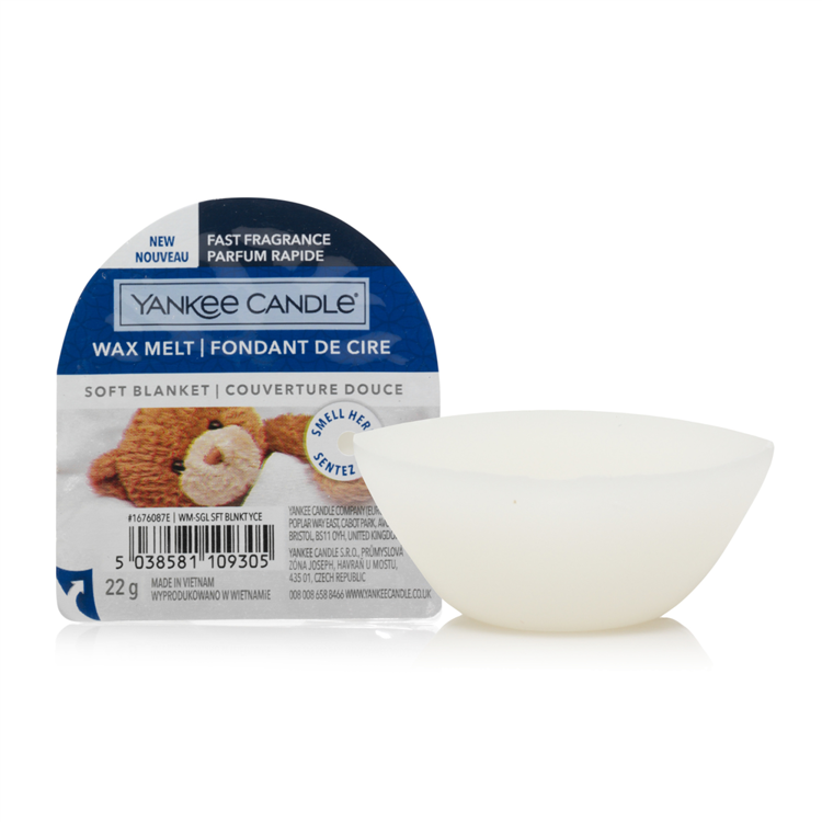 Yankee Candle Soft Blanket Wax Melts - 22ml - Wit