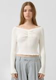 QS s.Oliver QS Strickpullover crème