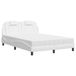Viana Lit "Viana" avec matelas similicuir blanc 120x200 cm