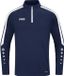 Jako Power Ziptop Kinderen - Wit / Marine | Maat: 152