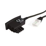 COXBOX DSL ADSL kabel Fritzbox, Speedport, Easybox, TAE-kabel RJ45, zwart, 4,25 m