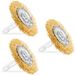 VONROC Borstelset - voor Elektrische Onkruidborstel WB506DC - 3 stuks - ⌀ 50mm
