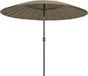 vidaXL Parasol met aluminium paal 270 cm taupe