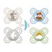 MAM Perfect Start - Set van 4 fopspenen voor baby's van 0-2 maanden - SkinSoft siliconen - 94% acceptatie - voorkomt tandfouten - ontwikkeld met tandartsen - siliconen