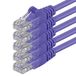 1aTTack.de UTP-netwerkkabel met RJ45 (Cat.6) 0,25 meter, paars - 5 stuks