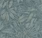 Living Walls Behang Botanisch Blauw Petrol Zilver Vlies 53cm x 10.05m