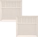 Svenska Living Vakjesbord - 8x stuks - 5-vaks - wit - bord met vakjes - fonduebord - gourmetbord - 24 cm