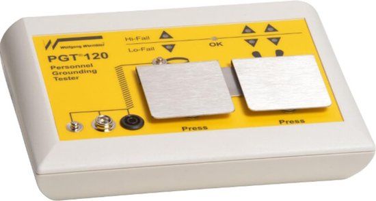 Wolfgang Warmbier PGT120 ESD-testapparatuurset Aarding van personen Incl. voetplaat, Incl. fabriekscertificaat