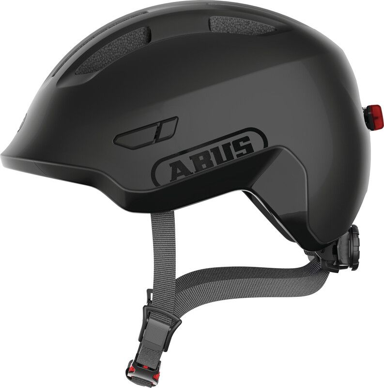 Abus Smiley 3.0 ACE LED Kinderfietshelm - Zwart - Maat M (50-55cm)