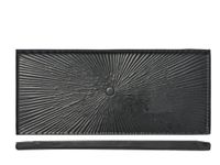 H&h Chennai-dienblad van aluminium, kleur zwart, 39 x 17 cm
