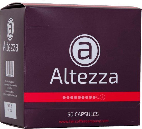 Altezza - Slow Roast - Koffiecups - Nespresso Compatibel Capsules - Intensiteit 10 - 400 cups