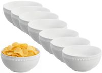 Vessia Snackschaaltjes - wit - 16 stuks - 15 cm - Keramiek
