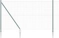 vidaXL Euro-hek met grondpennen, 10 x 1,5 m, PVC-Coated Staal, Groen