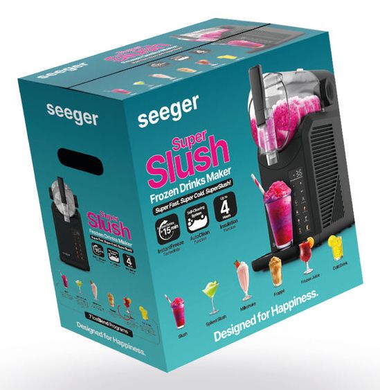 Seeger SuperSlush Diepvriesdrankjesmaker 200 W Zwart