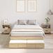 Maison Exclusive - Lit cadre avec rangement avec tiroir Chêne Sonoma 120 cm