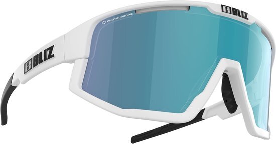 Bliz Fusion Bril Matt White - Photochromic Brown W Blue Multi Lenses