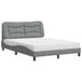 Maison Exclusive - Lit avec matelas « Hvar » gris clair 120 x 200 cm en tissu