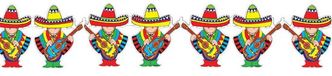 WIDMANN - Guirlande de musiciens mexicains