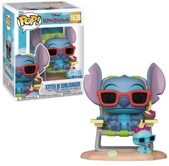 Funko Pop! Plus: Disney Lilo & Stitch - Stitch in Sunlounger #1639 Special Edition