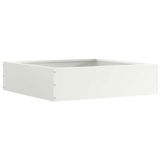 vidaXL Gazonrand 50 x 50 x 13 cm staal wit