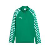 PUMA teamLIGA26 Training 1/4 Zip Top Jr Sweat Jacket - Sport Groen Wit