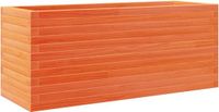 vidaXL Plantenbak 110x40x46 cm massief grenenhout wasbruin