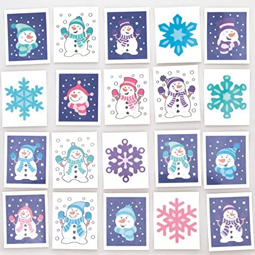 Baker Ross FC281 Jolly Snowman Tattoos - Pak van 60