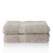 ALCLEAR comfort badstof handdoek set absorberend van 100% Ökotex katoen, badstof serie in 6 kleuren en 5 maten, kleur: zilvergrijs, 2x badhanddoeken 70x140 cm