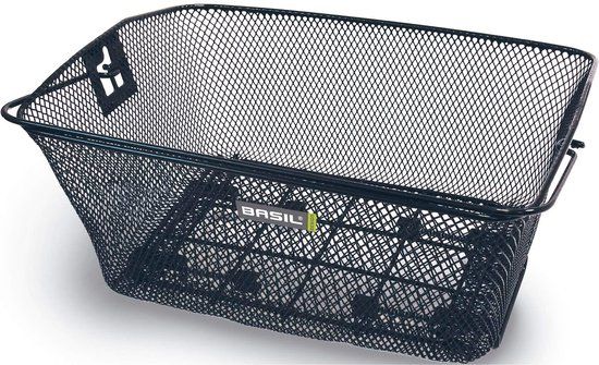 Basil Como Achter Fietsmand - Zwart - Klembevestiging - 10kg - 25x31x17cm