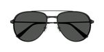 Cartier Santos De Cartier Ct0325s Lunettes de soleil homme noir pilote gris 59mm
