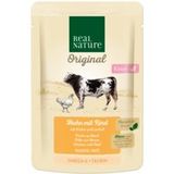 REAL NATURE Echte Natuur Origineel Natvoer Kat, Kitten, Kip met rund 12x85 g