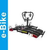 BuzzRack E-SCORPION PRO3 Trekhaakdrager voor 3 Elektrische Fietsen, Aluminium/Staal, Zwart