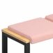 vidaXL - Coussin de banc - 2 pièces - Tissu sherpa - Rose