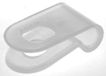 RS PRO Kabelhouder voor schroeven, kabel-Ø 5 mm nylon 9,6 mm x 1,2 mm x 18,6 mm, verpakking van 100 stuks