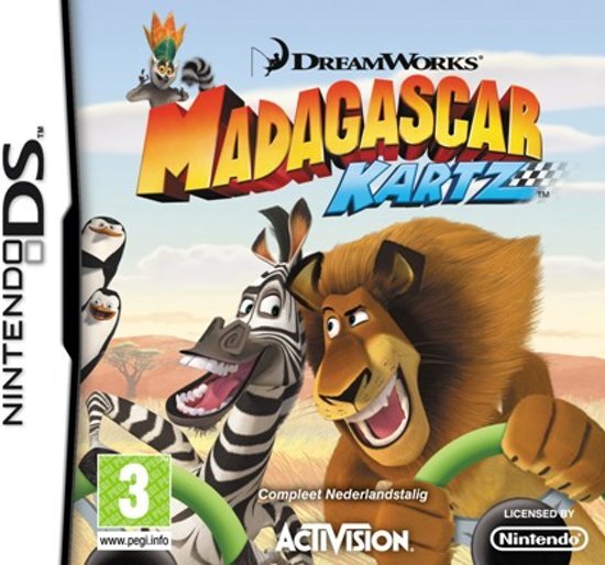 4 Gamers Madagascar Kartz Racen en dolle actie met je vrienden uit Madagascar