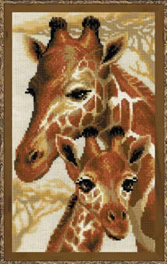 RIOLIS Borduurpakket Giraffes