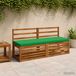 vidaXL - 2-delige Bankkussens VUGHT - 2 st - 100% Polyester - Vert