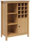 vidaXL Wijnkast HILL Honing bruin 79.5 x 40 x 107.5 cm