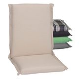 Beo NL Zip zitkussen tuinstoelkussen met lage rugleuning serie Ascot met ritssluiting P203 beige 100 cm x breedte 52 cm x dikte ca. 8 cm.