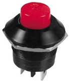 TCP Druk schakelaar 12 Volt Zwart/Rood Kunststof Inbouw