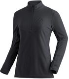 Maier Sports Dames polair half zip Denise zwart