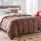 Linenspa 4 Seasons microvezel dekbed - all-season dekbed - ultra zacht - dekbed 220 x 240 cm, zand/mokka