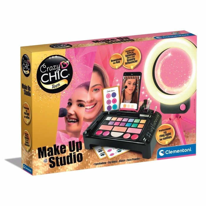 Clementoni Crazy Chic Make Up Set for Girls - Ages 6+