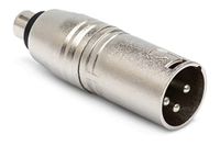 Hosa Technology GXM-133 RCA naar XLR3M Adapter Zilver