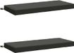 vidaXL Bankkussens SOEST 2 stuks 100% Polyester Antraciet 110 x 50 x 8 cm