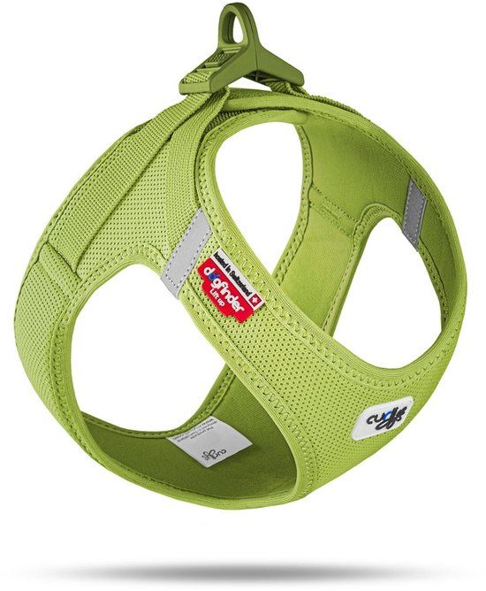 Curli Vest Harness Clasp Air-Mesh - Lime - L